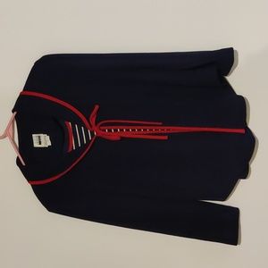 Leslie Fay Vintage Sailor Style Top Size 16